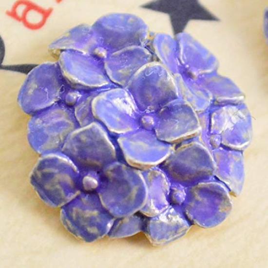 PalnartPoc Flower Earrings Rainy Season Sky PalnartPoc Brough Superior Hydrangea Hydrangea Purple Flower Accessories