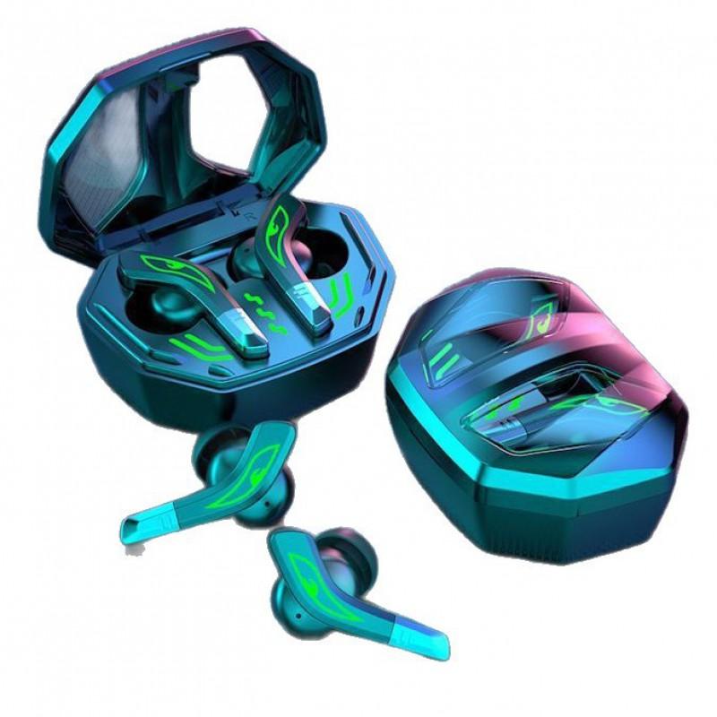 MD158 Wireless Gaming Earbuds With Bluetooth 5.3 Low Latency IPX4 Sweatproof 30H Playtime Dual Device Connect