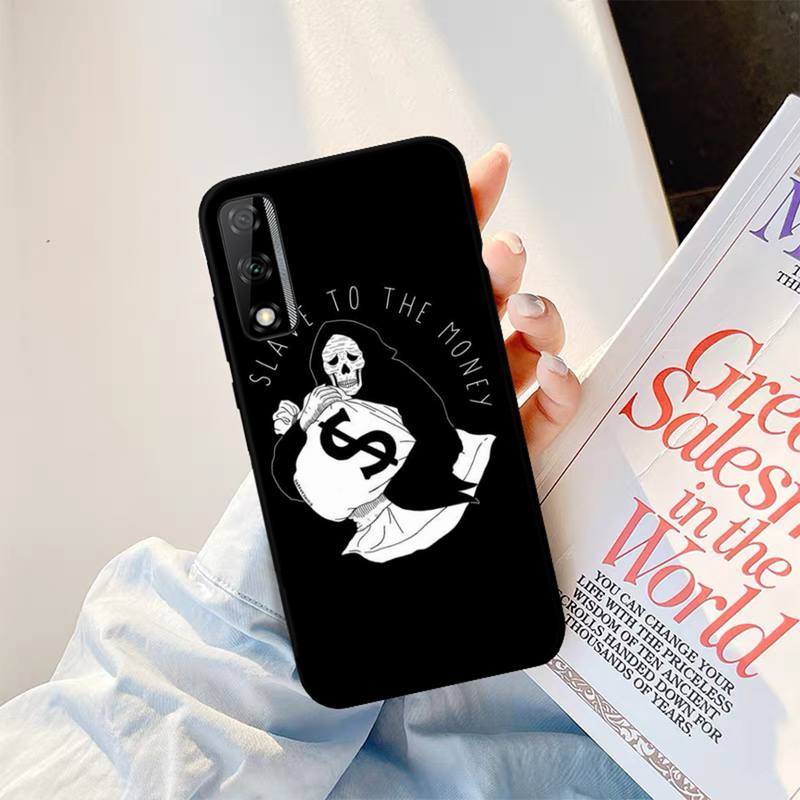 

Чехол для телефона Yinuoda с забавным черепом и валютой для Huawei Y9 Y8 Y6 Prime Y7 Pro Y8s Y5 Mate 20 Pro 10 lite Huawei Mate50Pro