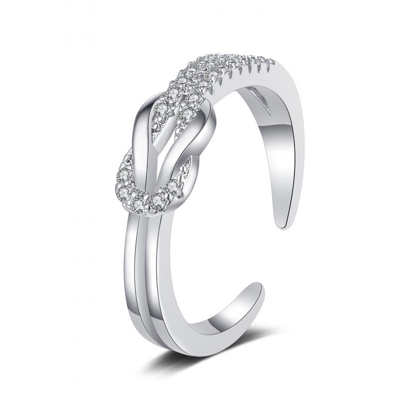 Open Ring for Women - Niche Design Index Finger Ring, Trendy & Simple Fashion Accessory Adjustable