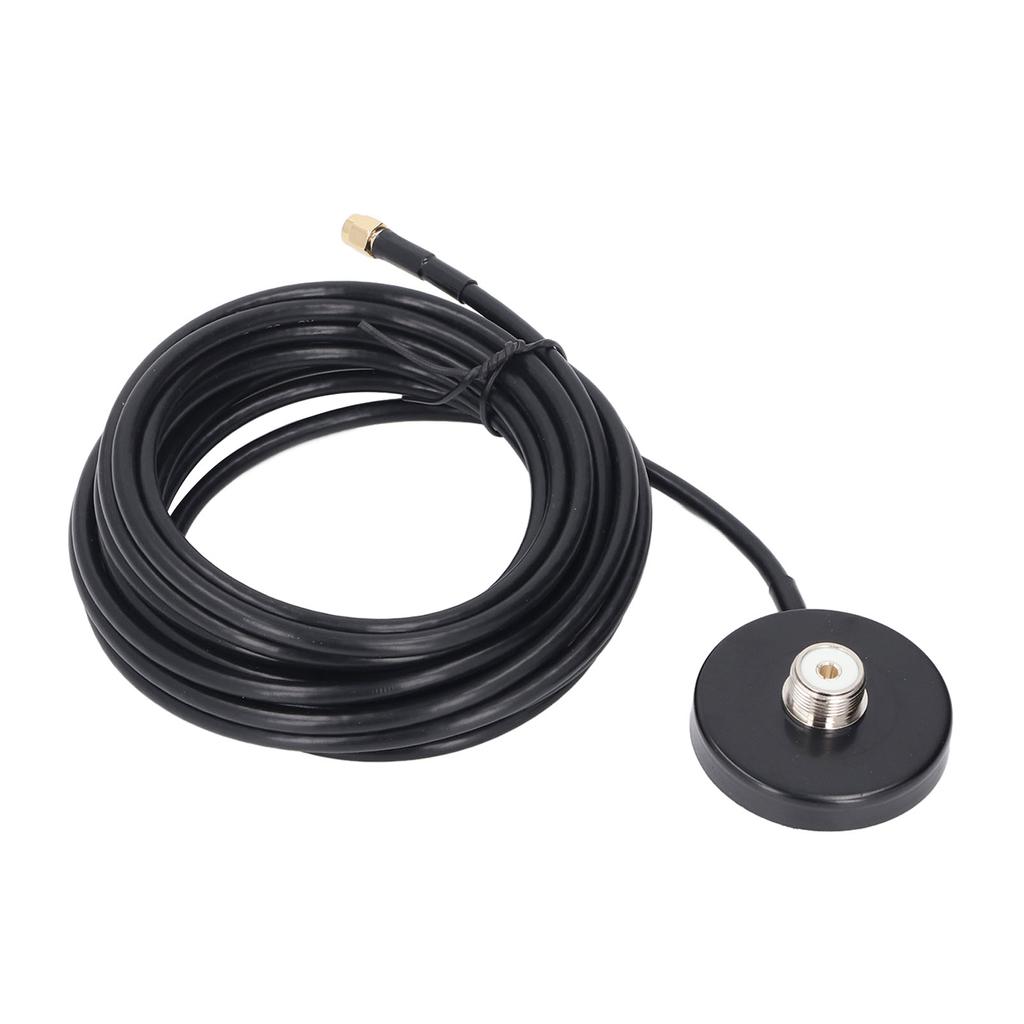 Magnetic Antennae Base Water Resistant Car Radio Antennae Magnet Mount with 5M RG58 Cable SMA Male to PL 259 SO 239 UHF