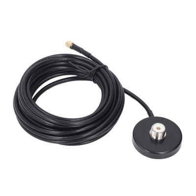 Magnetic Antennae Base Water Resistant Car Radio Antennae Magnet Mount with 5M RG58 Cable SMA Male To PL 259 SO 239 UHF