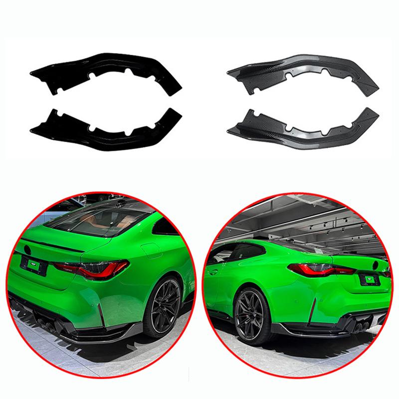For BMW M4 G82 G83 2026+ High Quality ABS Rear Bumper Air Knife Spoiler Exterior Decoration Glossy Black Carbon Fiber Look