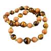 Vintage Natural Maillard Tiger'S Eye Stone Sandalwood Contrast Color Bracelet Bracelet