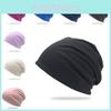 Color Solid Trendy Oversized Knitted Hat Unisex Fashion Breathable Warm Features