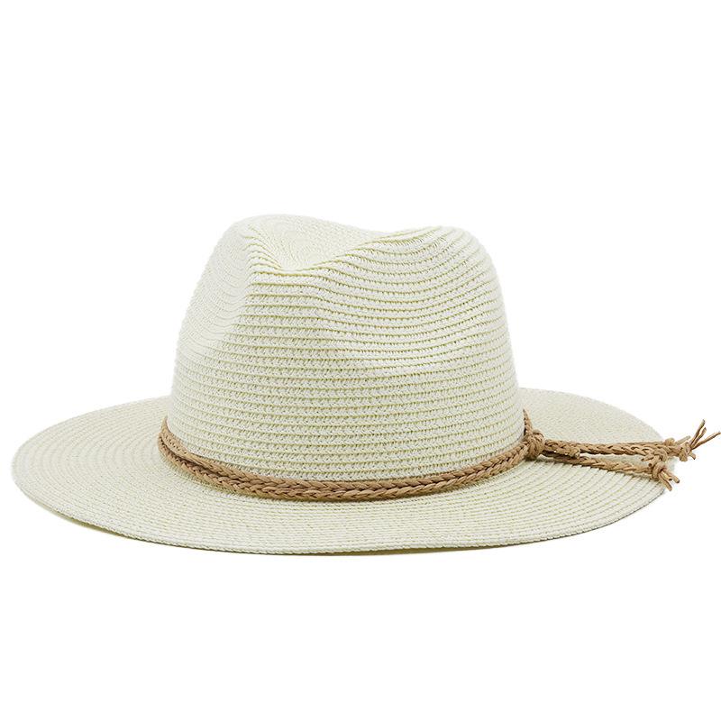 eBay straw hat top hat women's outdoor beach sunscreen sunshade jazz hat