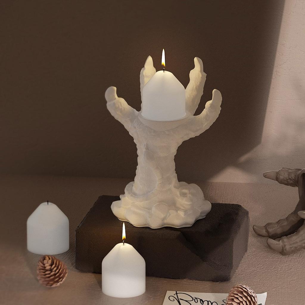 Beautiful Resin Candle Holders Silicone Mold  Silicone Mold for Talon Candlesticks Decorative Candle Holder Moulds