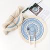 Coaster, Nordic fabric, tassel insulation mat, heat-resistant home pot mat, dining mat, Bohemian decorative mat