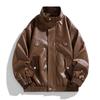 Casual sports autumn men's leather jacket jacket locomotive clothing loose couple retro personalized leather jacket men