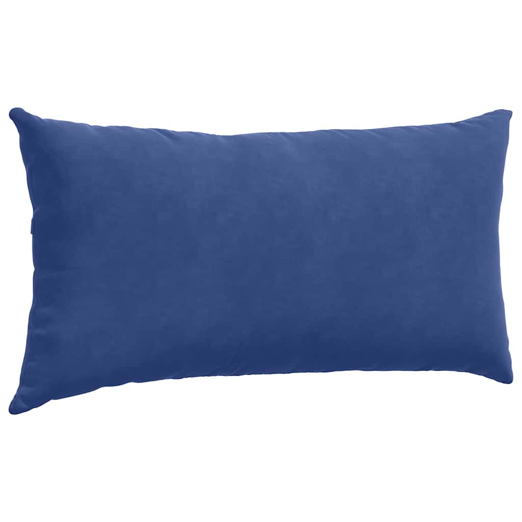 Sofa Cushions 2 Pieces Police Blue 80 X 40 Cm Cord Fabric