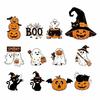 Cute Halloween Paper Hanging Ornament Cat Pumpkin Pendant Creative Ghost Ornament  Yard Decor