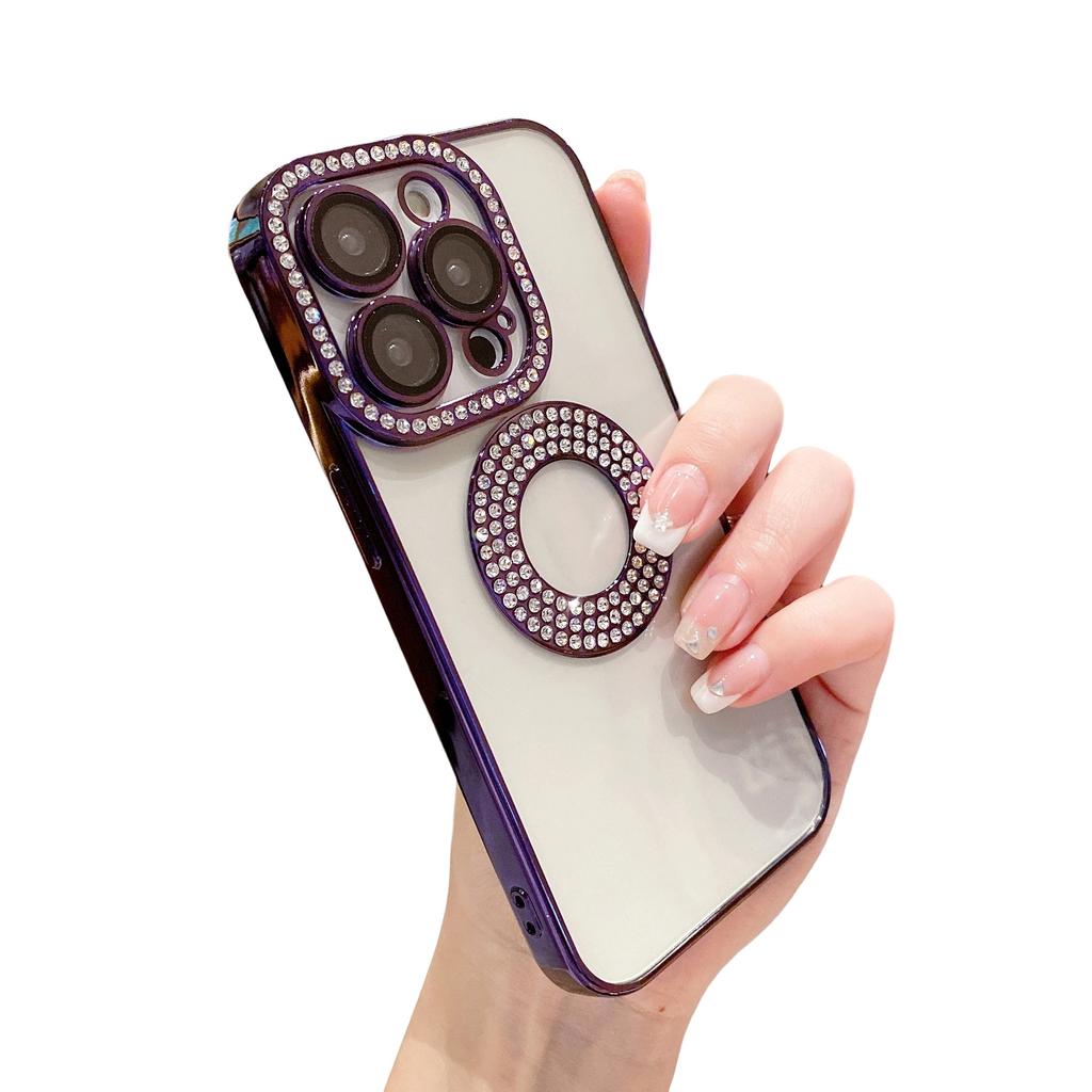 New Electroplated Diamond 12 Anti-fall for IPhone 11 Mobile Phone Case for In for IPhone15 Mobile Phone Case 14pro Advanced