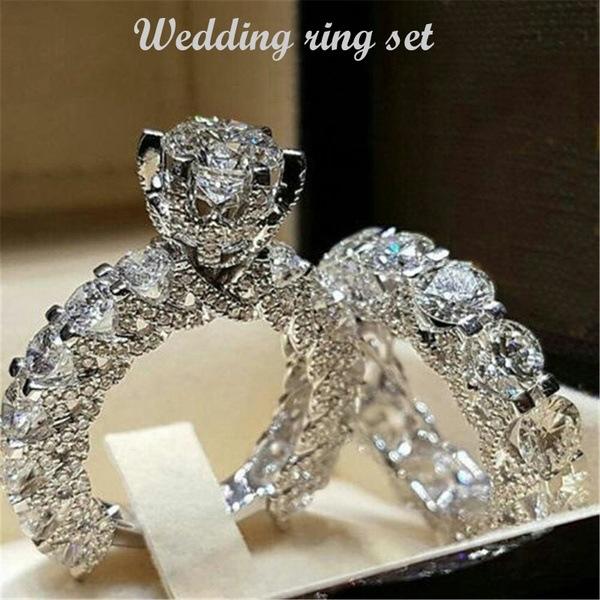 Mary Zhenrong eight hearts and eight arrows zircon set ring classic round full diamond engagement ring no. 6