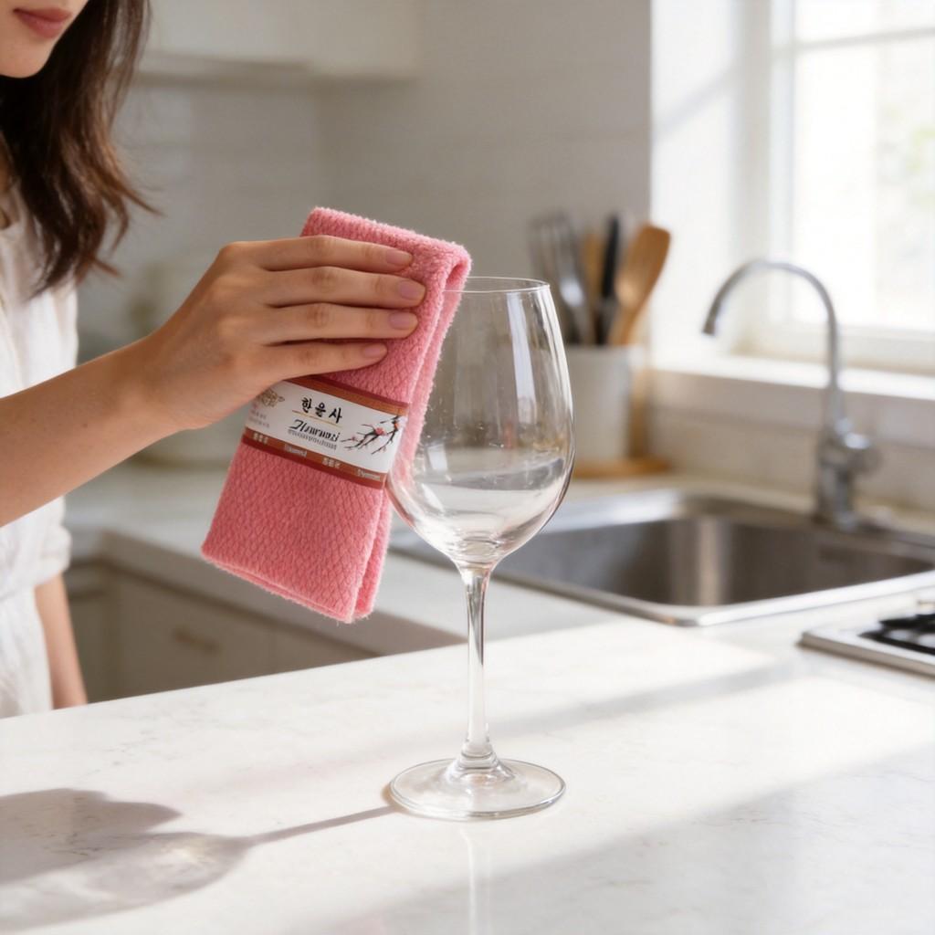 Home Cleaning Fish Scale Cloth Dualsided Absorbent Glass Mirror And Wine Cup Wiper
