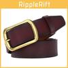 Genuine Leather Mens Belt With Two Layer Cowhide And Stylish Alloy Pin Buckle For Office Or Casual Outfits