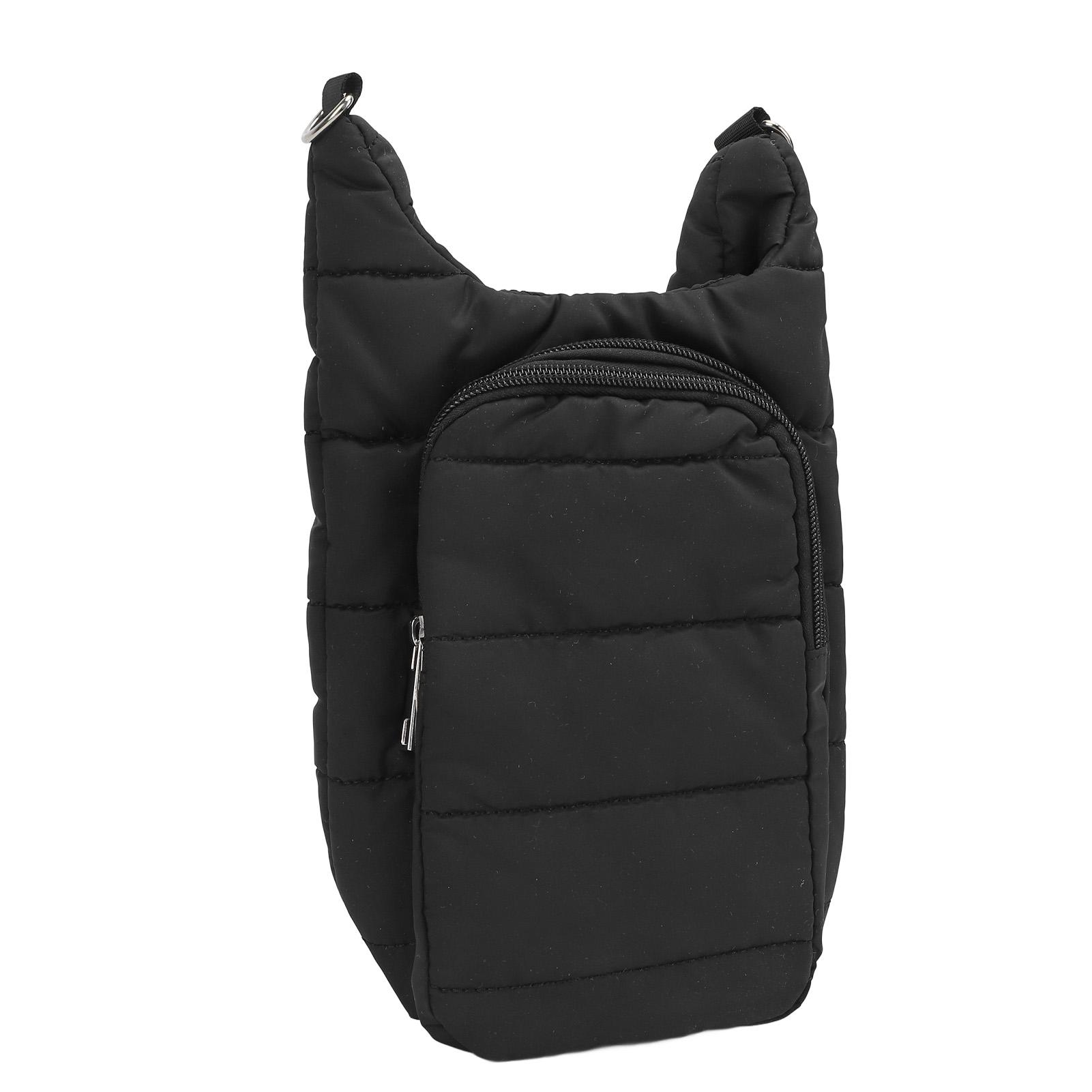 

Water Bottle Carrier Bag Portable Fashion Insulated Water Bottle Cover with Shoulder Strap for чёрный