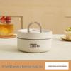 Double-Layer Insulated Stainless Steel Lunch Box - Round Bento for Students & Office Workers