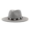 Spring and summer travel travel visor beach hat British style women's outdoor jazz hat sun protection straw hat