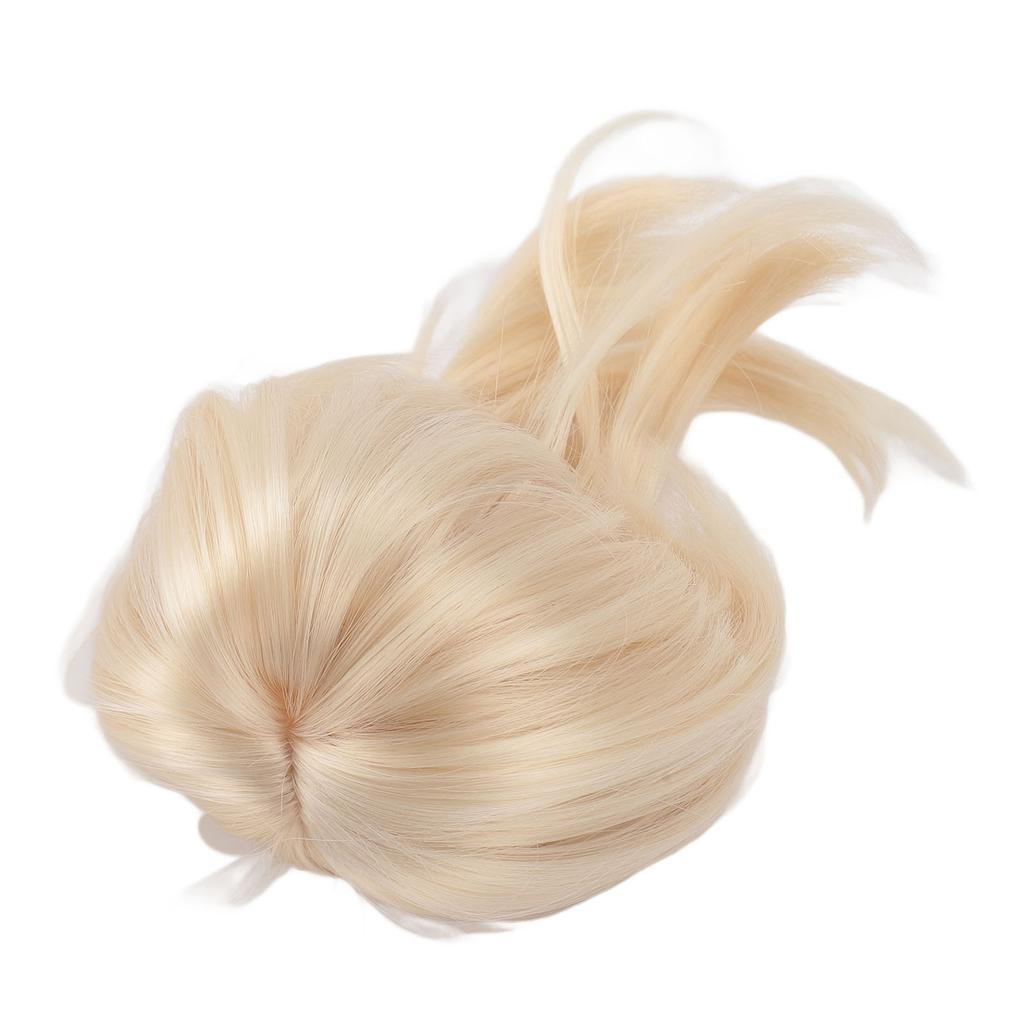 Doll Short Straight Wig Soft Comfortable Realistic 1 4 Doll Wigs Synthetic Hair for 18.5‑21cm Head Circumference Cream