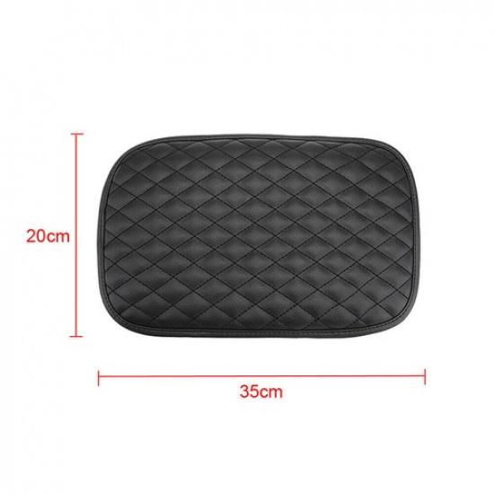 Universal Car Armrest Cushion Cover Center Console Box Pad Leather Protector