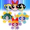 Adorable Blossom Powerpuff Girls Plush Keychain Cute Cartoon Flower Shaped Gift 12cm
