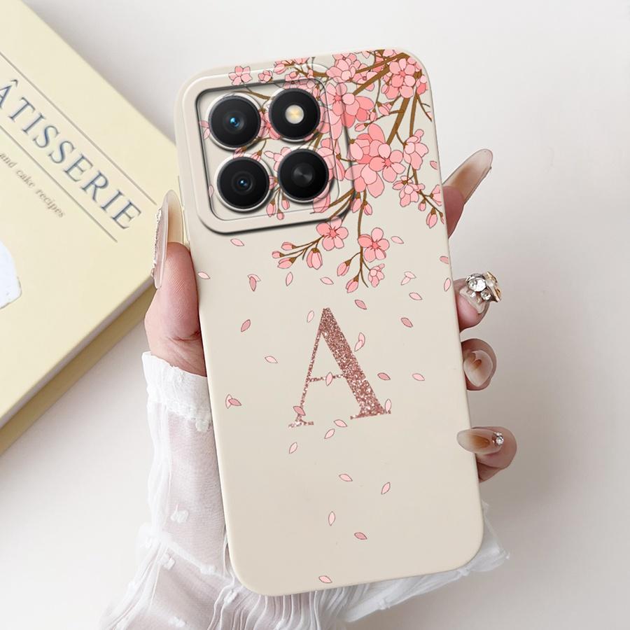

For Honor X8c 2025 Case Letters Pattern Protective Camera Protection Phone Back Cover for HonorX8C X 8C ABR-LX1 Funda Couqe Honor X8C