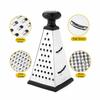 4 Sided Pyramid Shape Cheese Grater Non Slip Base and Handle Vegetable Slicer  Potato