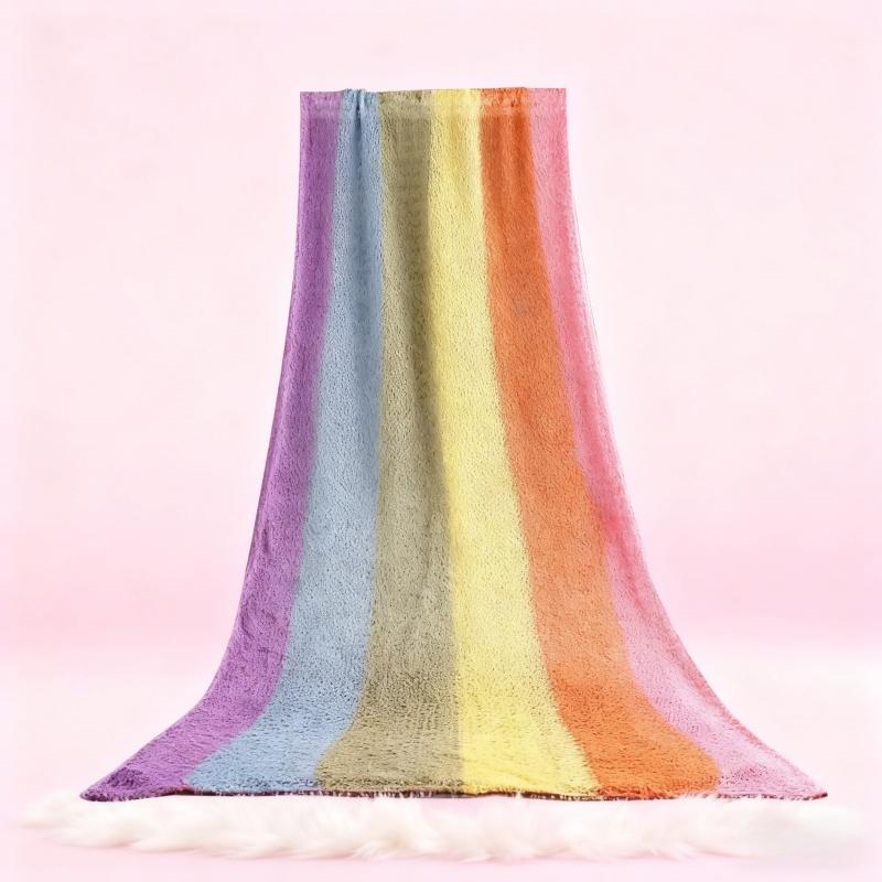1 Set Newborn Photography Wrap Cloth Baby Photo Elastic Wrap Towel Rainbow Color Wrap Cloth for Newborn Photography Props