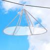 Anti-deformation Clothes Basket Folded Mesh Laundry Basket Clothes Drying Net Rack  Clothes Laundry