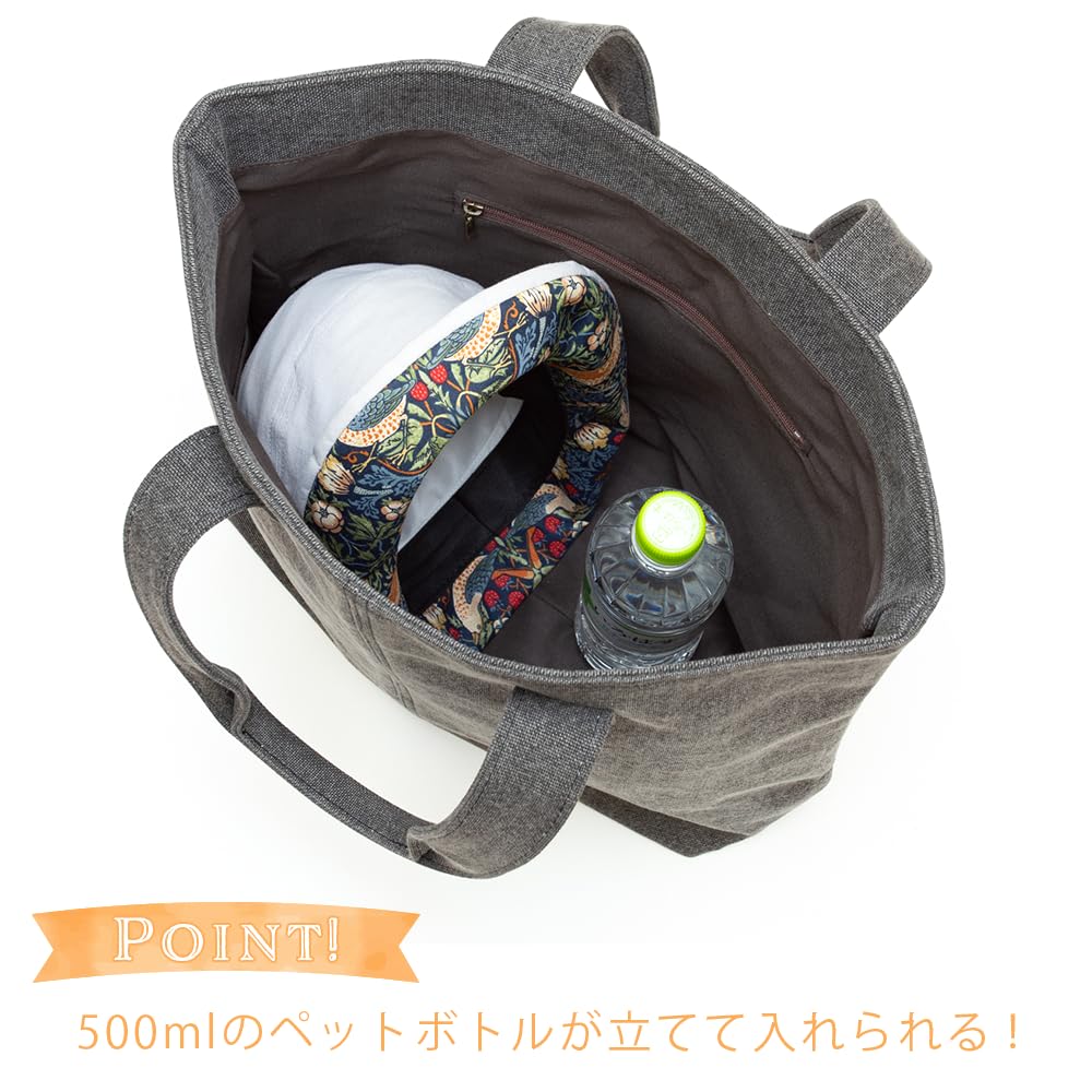 Tote bag for made in Japanese Kurashiki binchotan charcoal shell birthday charcoal [creare KIKI] women, lightweight, roomy, Japan, style, canvas, ink,