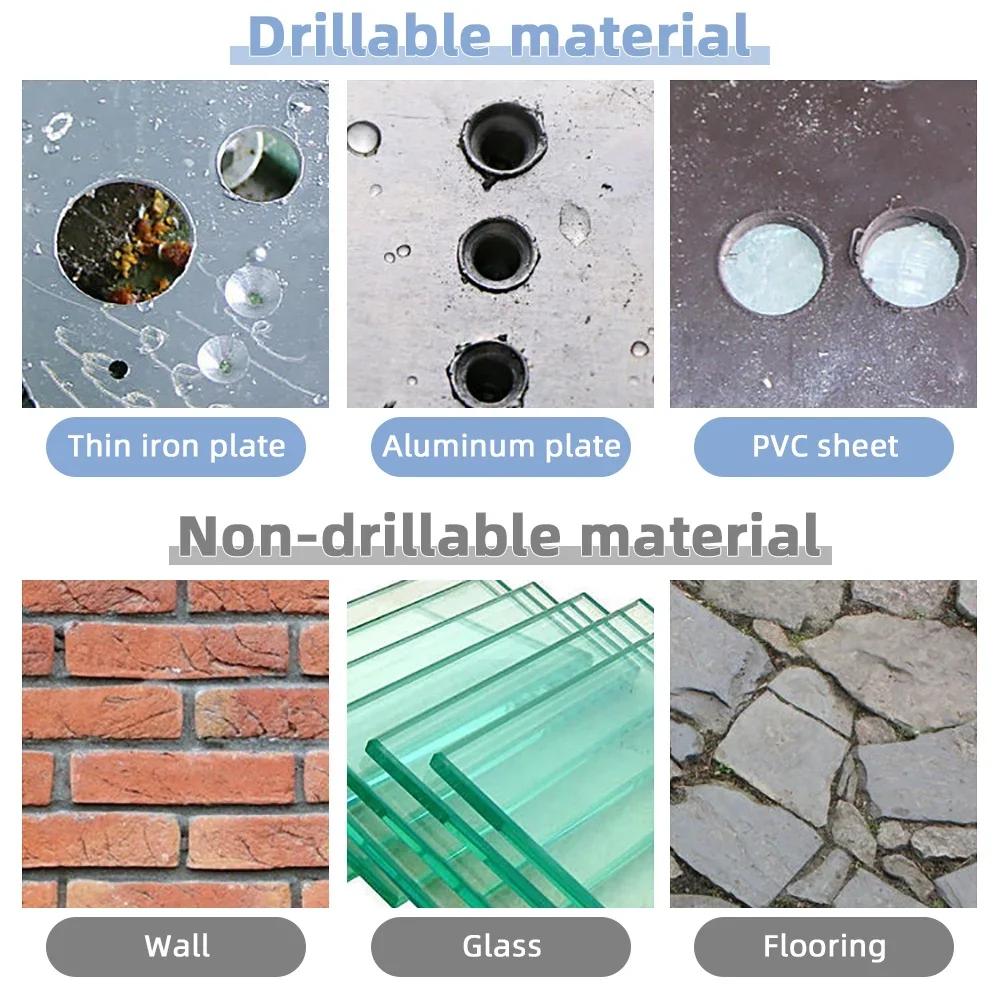 3 buc. Burghie HSS cu pas drepte, 3-12mm, 4-12mm, 4-20mm, nitrură, hexagonală neagră, lemn, metal, tăietor pentru găuri, set de instrumente de găurit