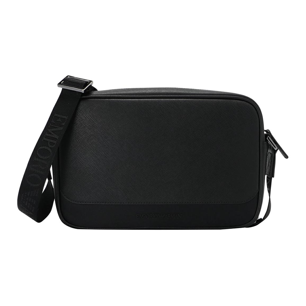 

Emporio Armani Minimalist Fashion Brand Logo Leather Shoulder Bag Men Bags Black EM001783-AF13670-UC001 Basic Set (Bag+Dust Bag)