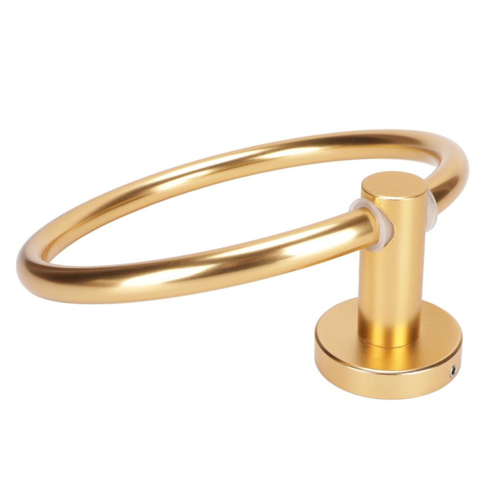 Towel Space Aluminum Modern Round Hand Towel Holder Bath Hardware for Balcony Hotel