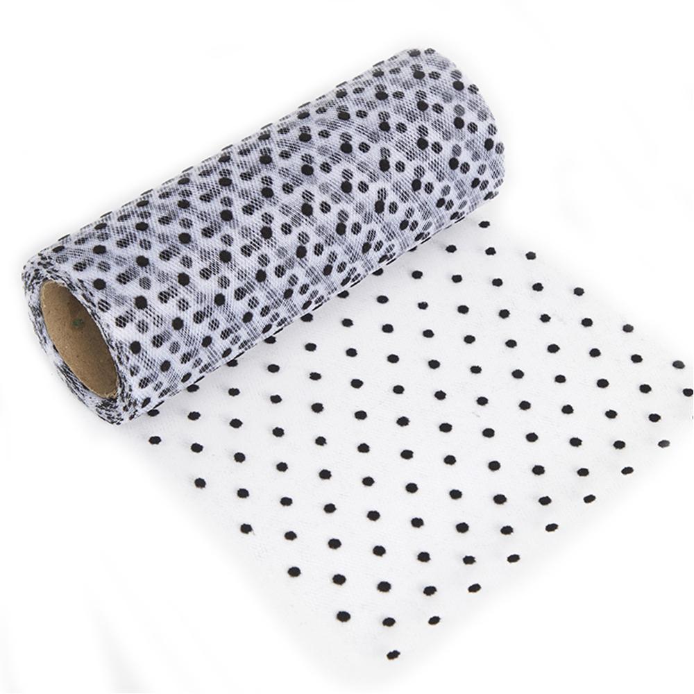 6" X 10 Yards Dots/Sequin/Glitter Tulle Rolls For Tutu Dress Gift Wrapping Wedding Decoration DIY Party Backdrop Ribbon Supplies