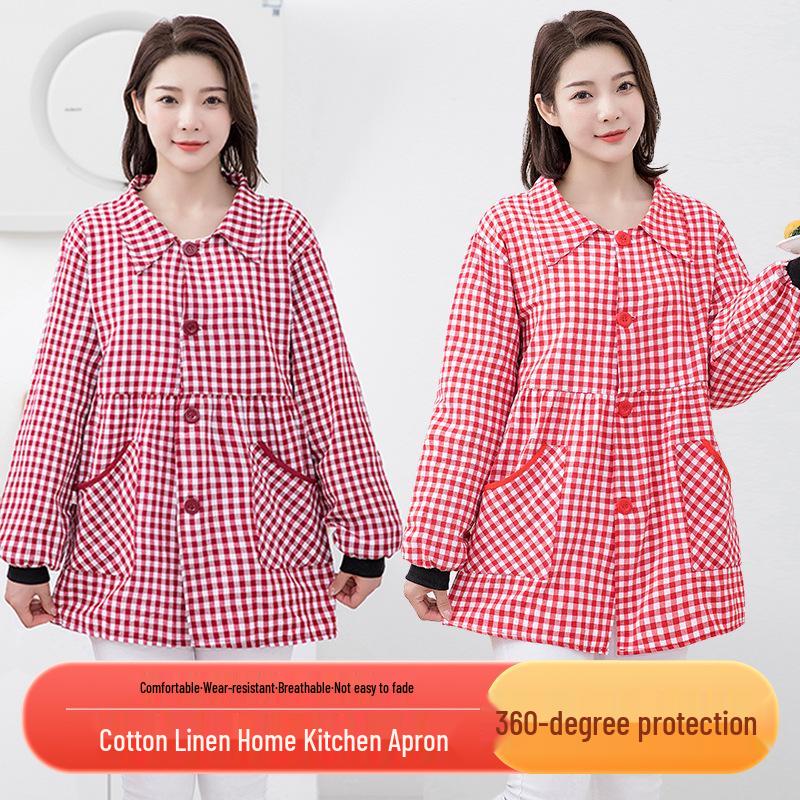 Durable Dustproof Kitchen & Workshop Apron-Top Workwear Jacket