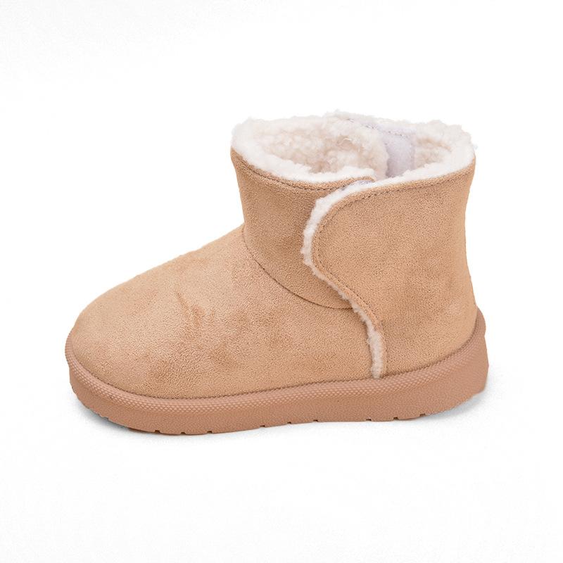 Warm baby snow boots plush children's short boots