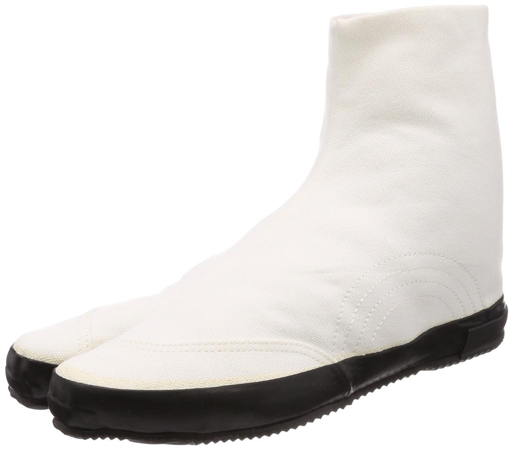 Moonstar Lifestyle FINE Tabi Made in Size 2E VULCANIZED/JIKATABI Sneakers, Japan, Vulcanized, White/Black, 27.0 cm,