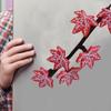 Plant Fridge Magnets Cute Fake Maple Leaves Fridge Sticker Funny Ivy Refrigerator Decor Fake Ivy Fridge Magnet Pad With Stems