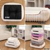 Cat nest, thickened straight bar square nest, rabbit plush, soft and comfortable pet bed for deep sleep, also suitable for dogs
