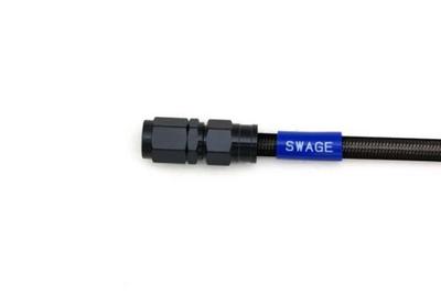 SWAGE LINE BAKB-1010M-0700 Easy Order Brake Hose, General Purpose Hose, Straight Fitting, Aluminum, Black,