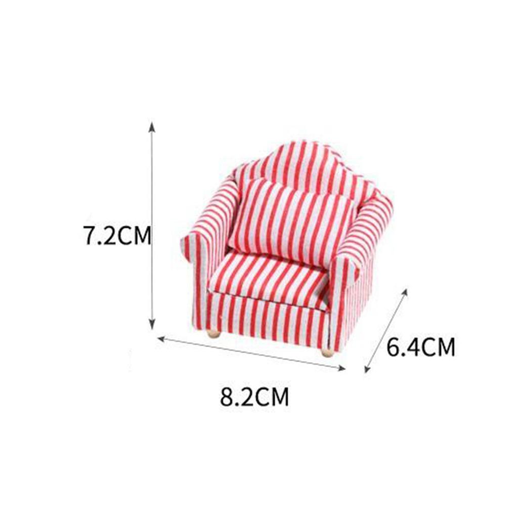 1/12 Dolls House Miniatures Modern Seat Armchair Sofa Settee