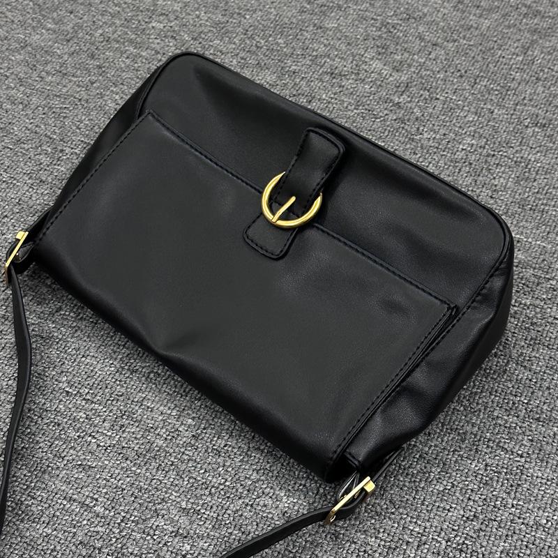 

Retro niche design bag women s new large-capacity bucket bag trendy portable shoulder messenger bag чёрный