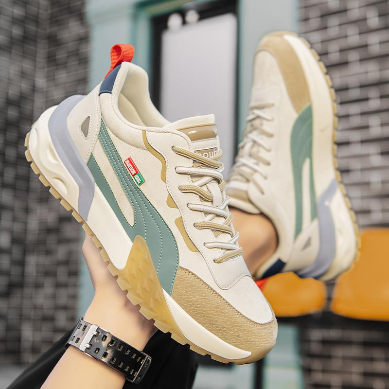 Winter Men's Shoes Fur Warm Casual Shoes Luxury Platform Shoes Light Anti-slip Sports Shoes Comfortable Outdoor Trainer Race Run