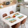 Starfish Beach Placemats of 4 Coastal Beach Ocean Placemat for Kitchen Dining Table Decor Indoor Outdoor 18"x12" Sea Animal Table Place Mats