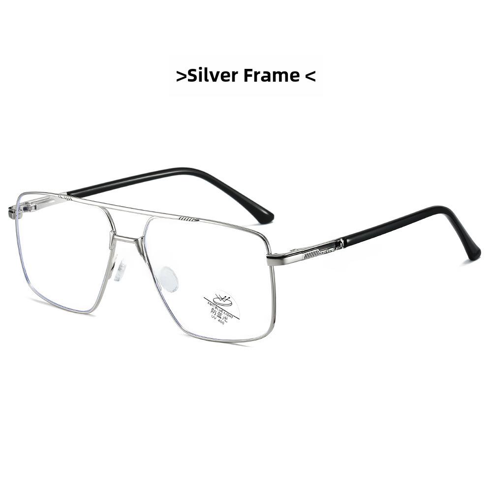 2024 Men's Anti-Blue Light Metal Business Glasses: Anti-Radiation Optical Frames