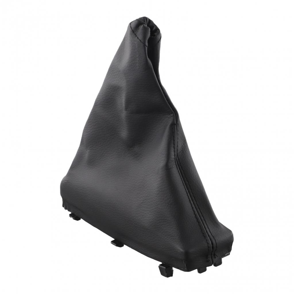 Custom Fit Black Leather Parking Handbrake Gaiter For Vehicle Interiors