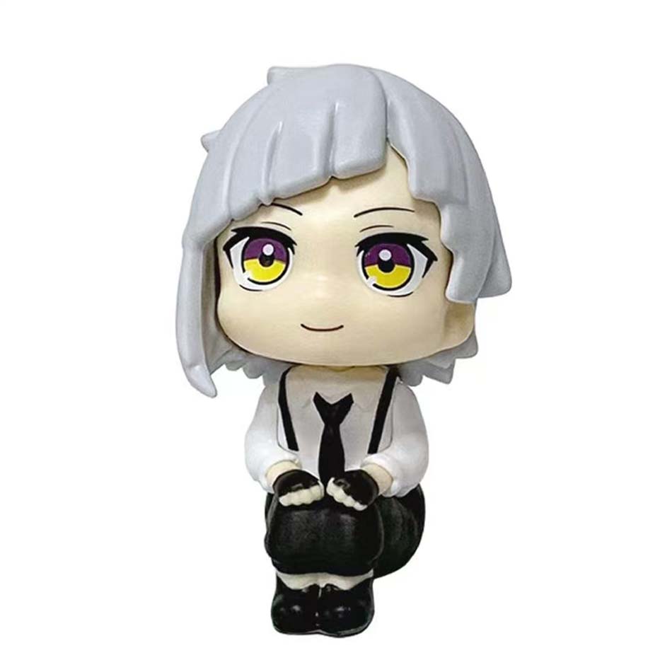 Original MegaHouse LooK Up Bungou Stray Dogs Dazai Osamu Nakajima Atsushi Action Figure Toys PVC Model Collection Kwaii Q Doll