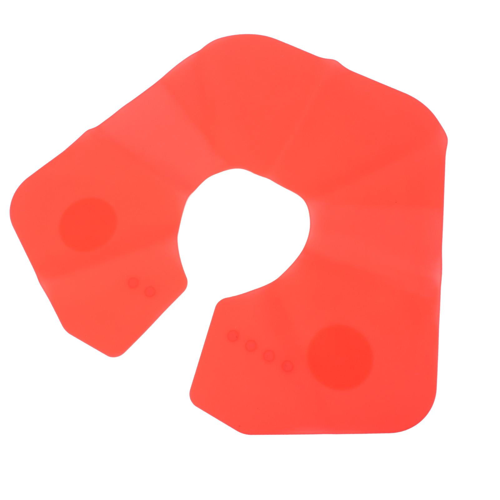 

Силиконовый воротник для стрижки волос, утяжеленный спереди, магнитная застежка, парикмахерская накладка для стрижки волос, обертывание для шеи красный