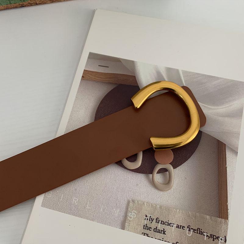 

Женский уникальный черный широкий пояс на талию с застежкой-кнопкой для легкого ношения верблюд