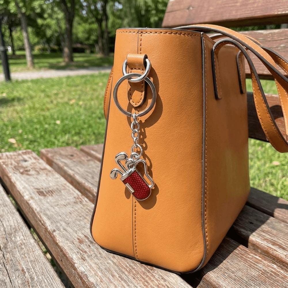 Classic Design Golf Keychain Creative Golf Pendant Key Holder  Couple Lover